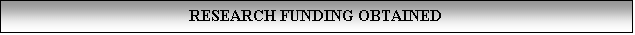 ı: RESEARCH FUNDING OBTAINED
